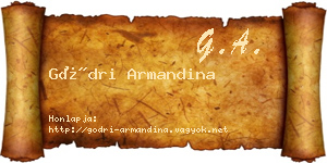Gödri Armandina névjegykártya